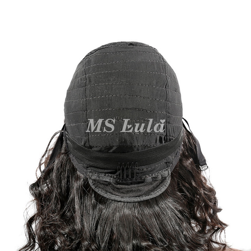 Human Hair Loose Body Wave Machine-made Bob Wig With Bangs - 图片 7